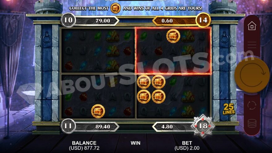 Link & Win feature with four screens.