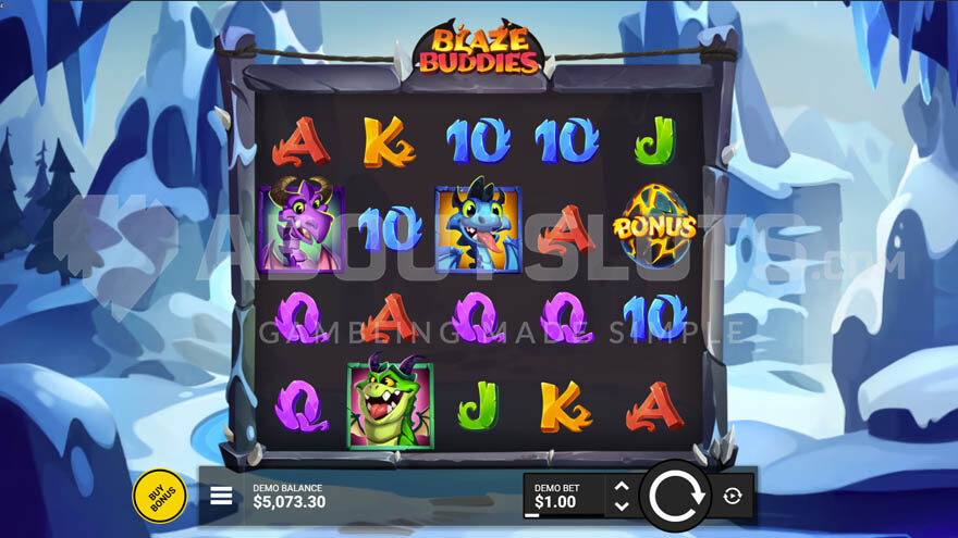 Base game showing a 5x4 grid with a mix of low, high-paying, and special symbols.