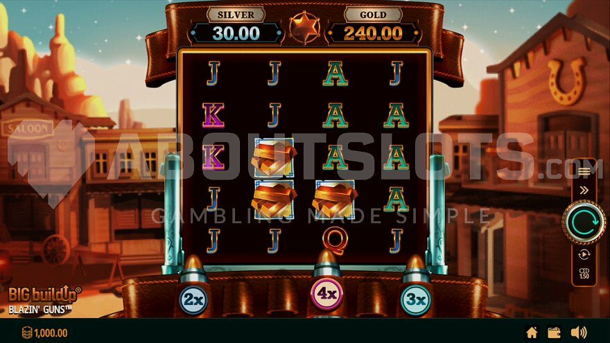 Wild West themed slot machine.