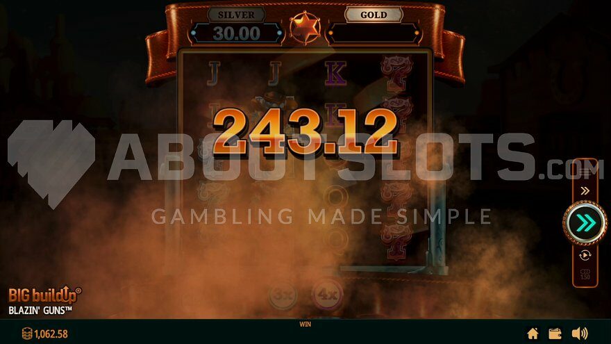 Blazin' Guns Vault Feature.