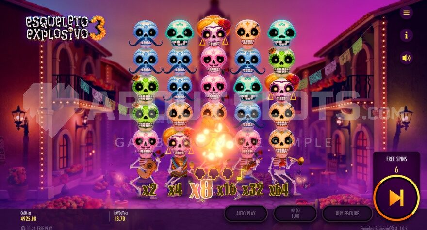 Wild Symbol on Reel 3 during Free Spins