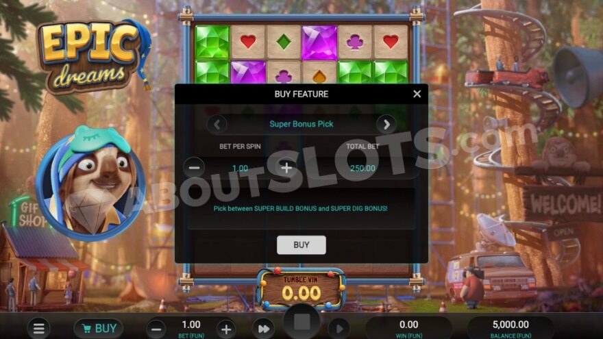 Feature Buy option allowing choice between regular and enhanced bonus.