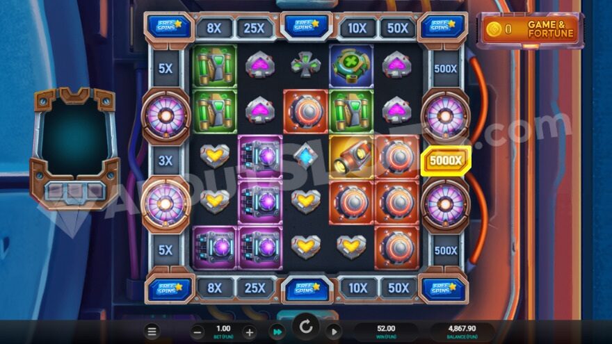Base game view with the Game & Fortune button visible in the top right corner.