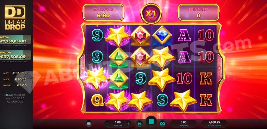 Cosmic Rush Dream Drop Wild Rush Free Spins