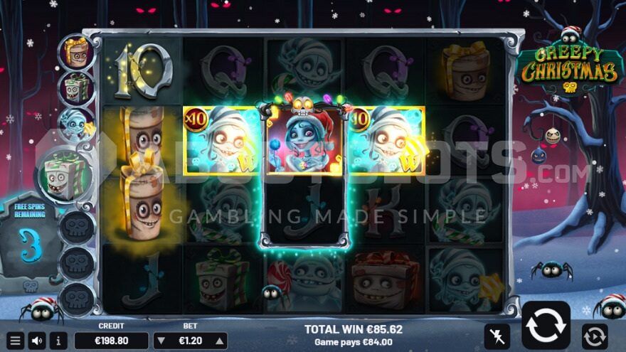 3 Free Spins Remaining