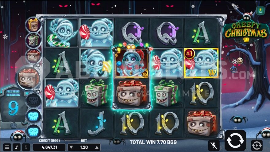 9 Free Spins Remaining