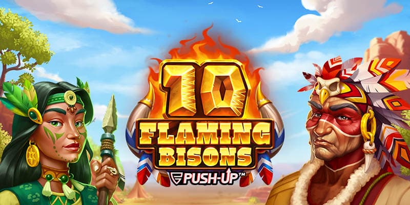10 Flaming Bisons Slot 1Win
