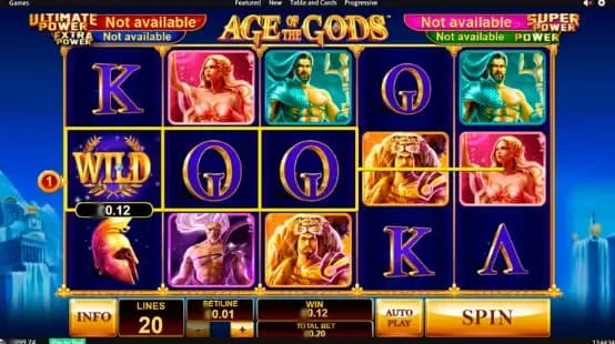 Age of the Gods at 1win