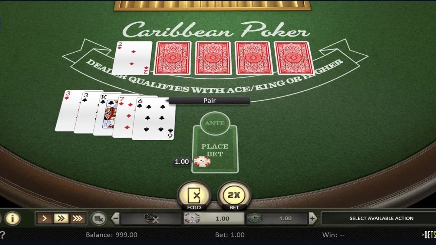 Caribbean Poker at 1win