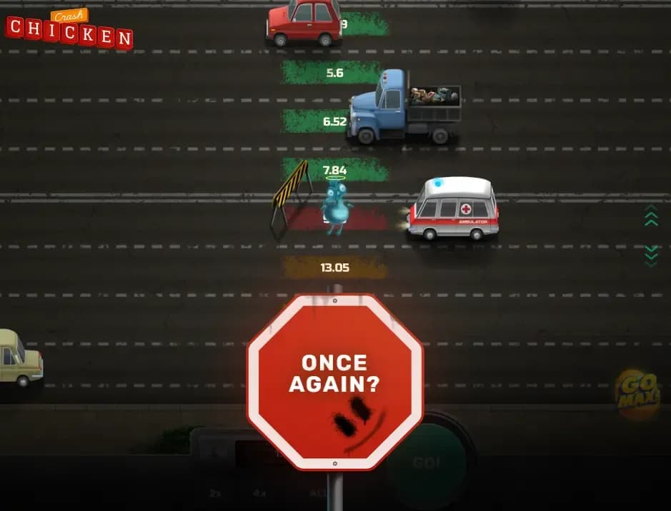 Game Over in Chicken Crash