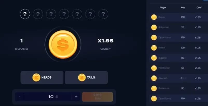 CoinFlip Interface