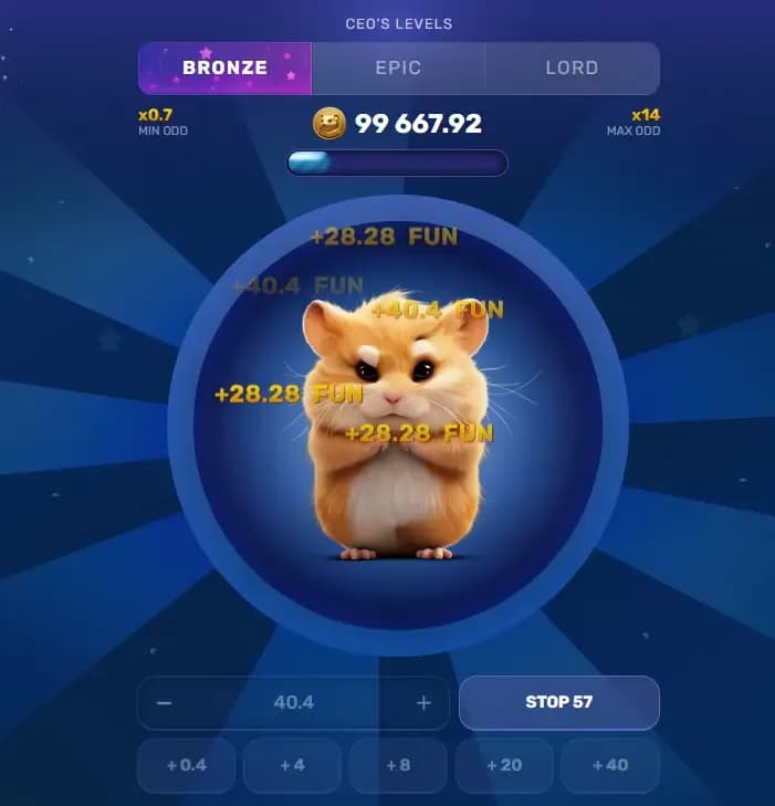 Hamster Mania Game Field