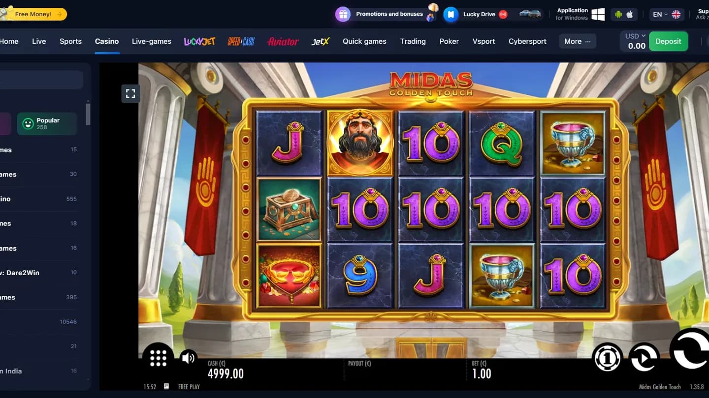 Play Midas Golden Touch