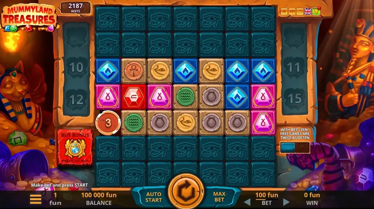 Mummyland Treasures Game Field