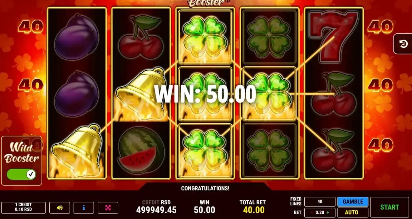 Very Hot 40 Booster Lines