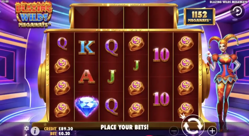 Blazing Wilds Megaways gameplay