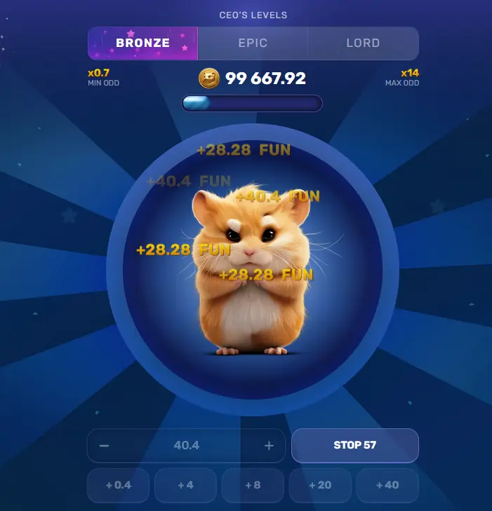 Hamster Mania Game Field