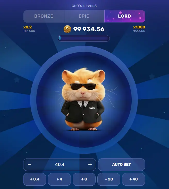 Lord Level in Hamster Mania