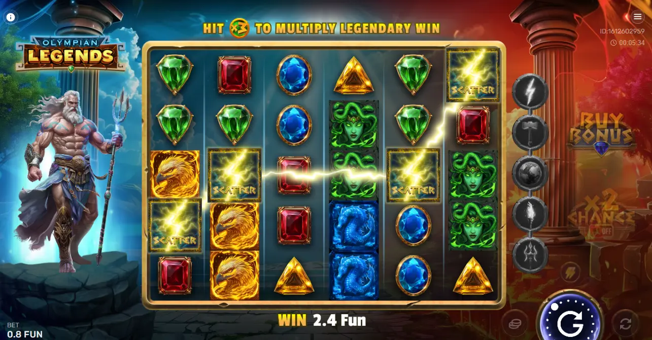 Scatter Symbol in Olympian Legends Scatter Symbol in Olympian Legends