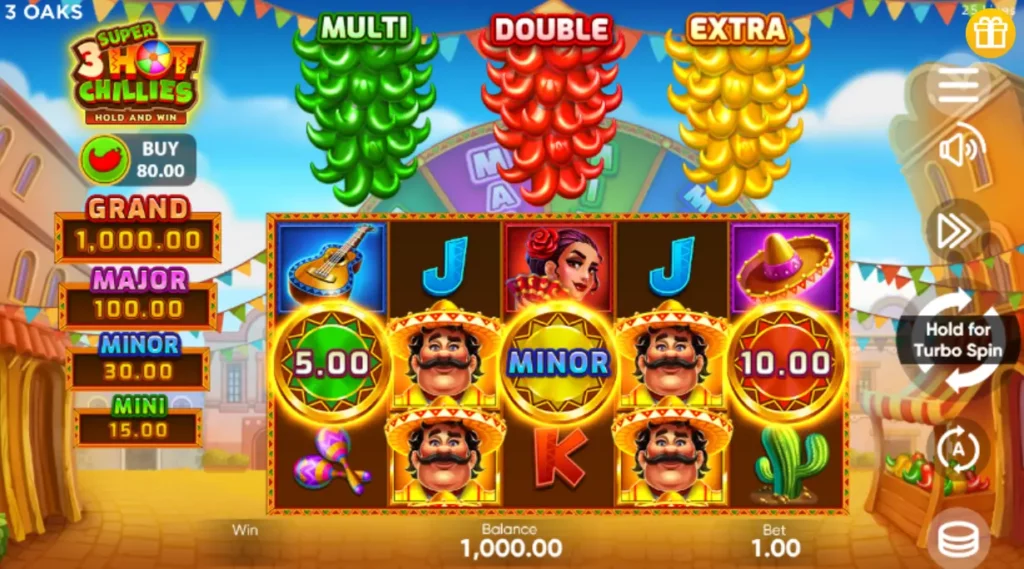 3 Super Hot Chillies Interface