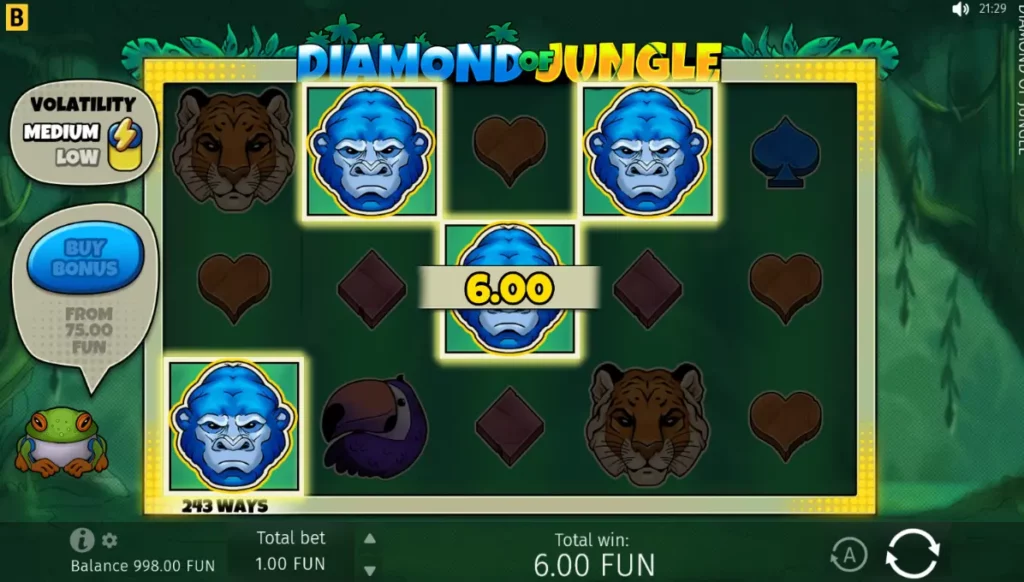 Diamond of Jungle Win