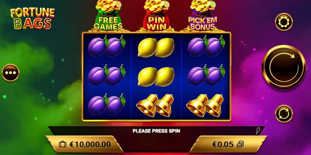 Fortune Bags Gameplay