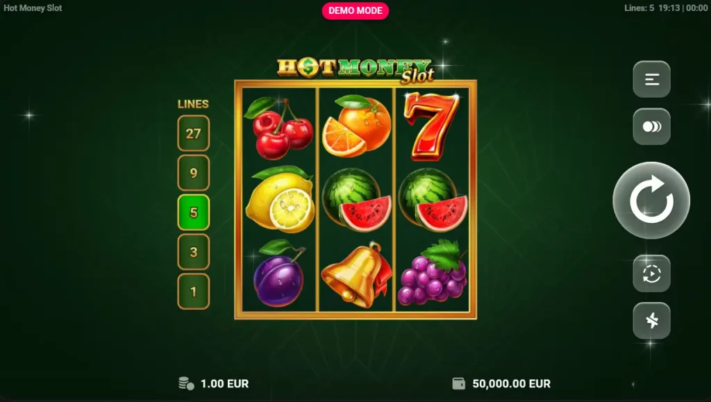 Hot Money Slot Gameplay