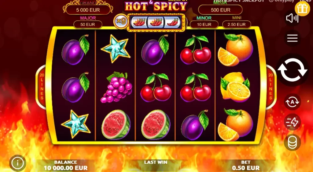 Hot & Spicy Jackpot Gameplay