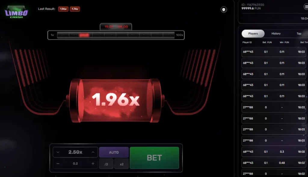 Limbo Crash Gameplay