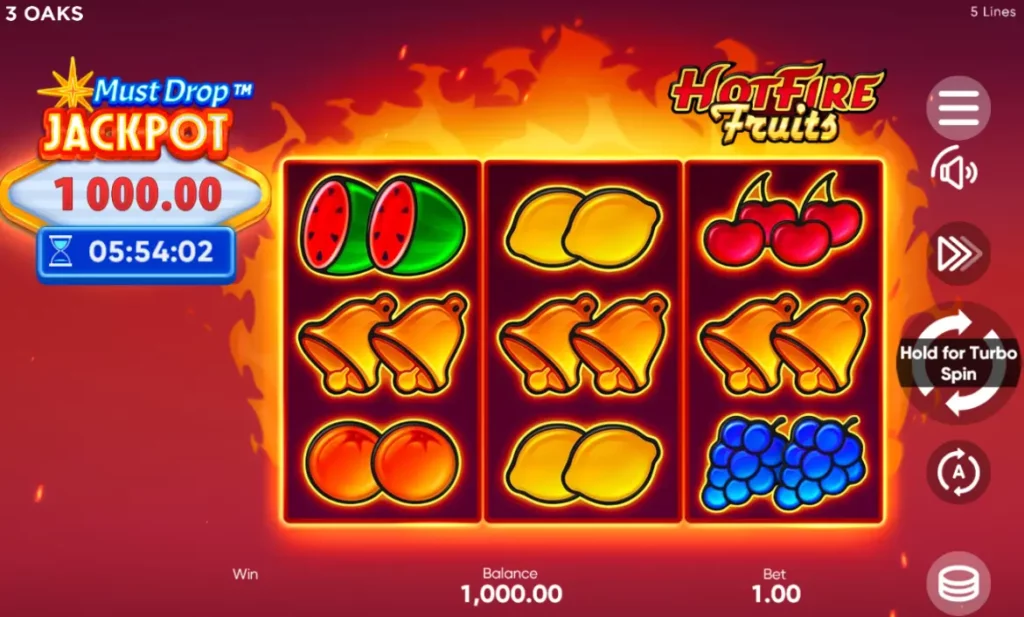 Must Drop JACKPOT™ Hot Fire Fruits Gameplay