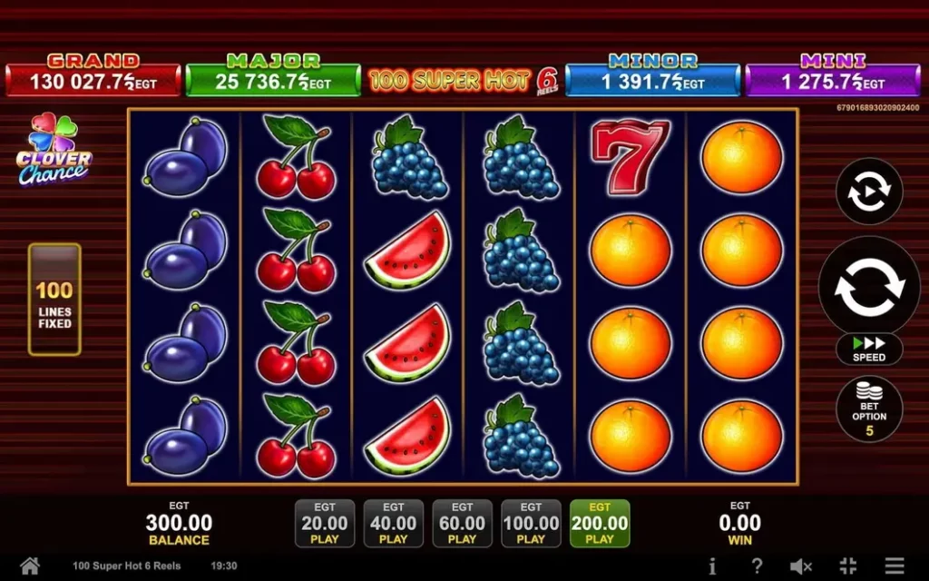 Super Hot 6 Reels Gameplay