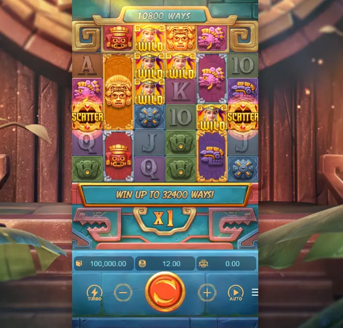 Treasures of Aztec Interface Treasures of Aztec Interface