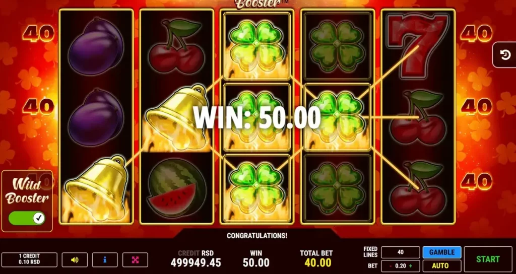 Very Hot 40 Booster Lines Very Hot 40 Booster Lines