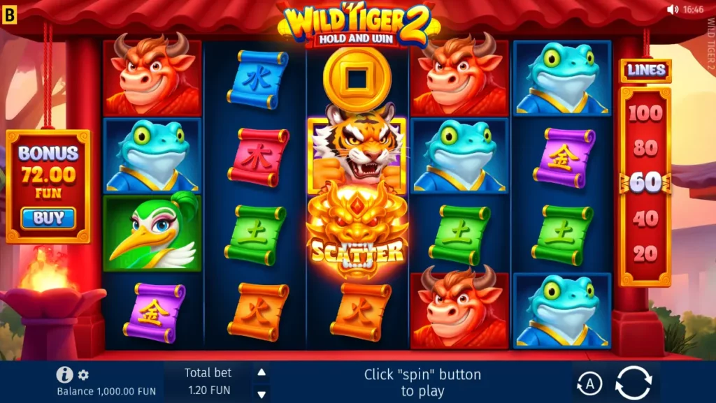 Wild Tiger 2 Interface Wild Tiger 2 Interface