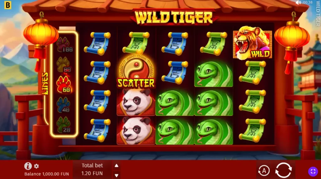 Wild Tiger Scatter Symbol Wild Tiger Scatter Symbol