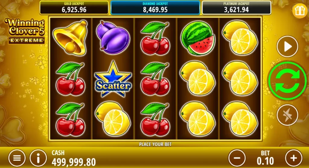 Winning Clover 5 Extreme Scatter Symbol