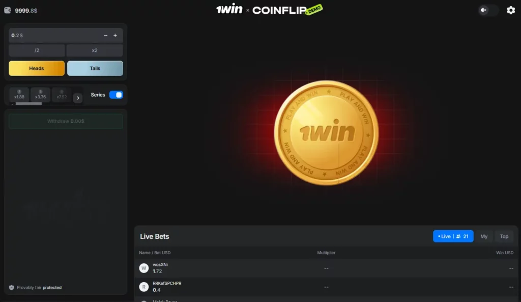 CoinFlip Interface CoinFlip Interface