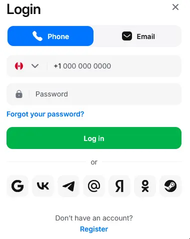 Login at 1Win