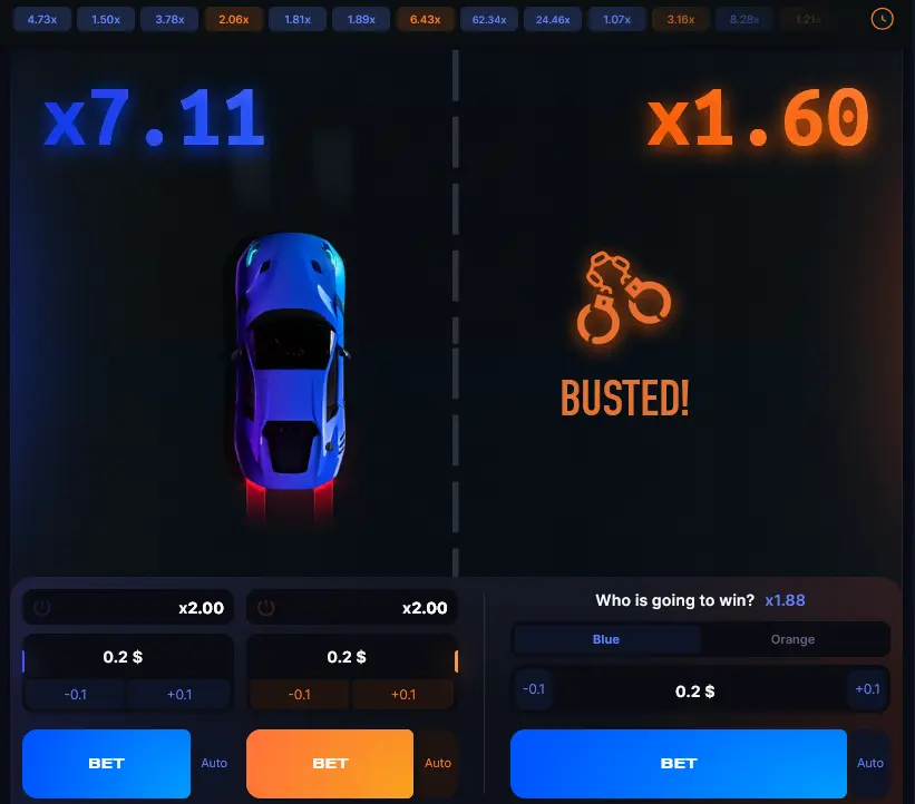 Speed-n-Cash Game Field