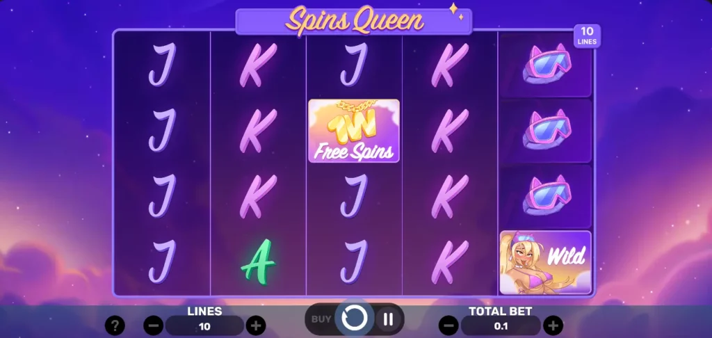 Spins Queen WIld Symbol Spins Queen WIld Symbol